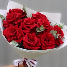 Букет роз 9 шт от интернет-магазина «Орхидея» в Надыме