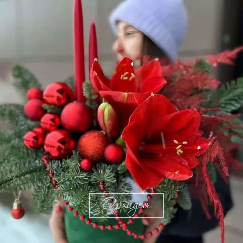 Новогодняя композиция Желаю здоровья!