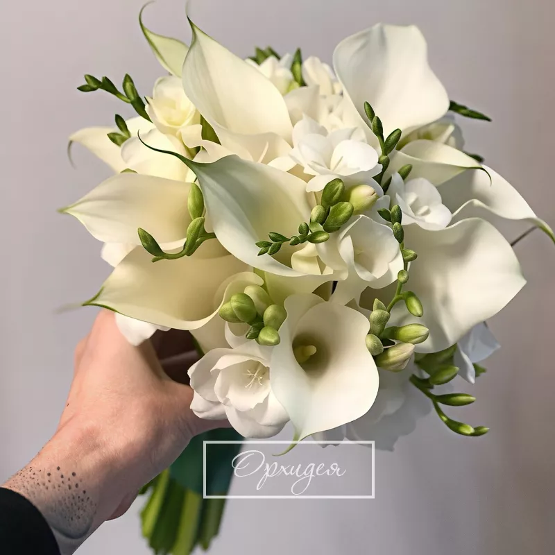 Свадебный букет с каллами