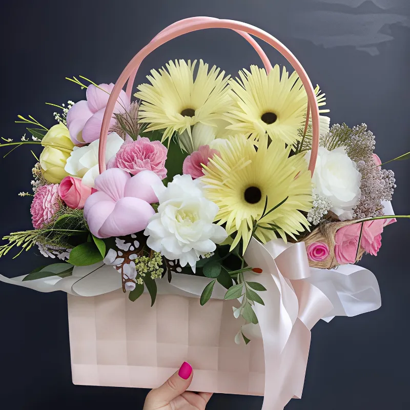 Композиция в сумочке Теплый привет!