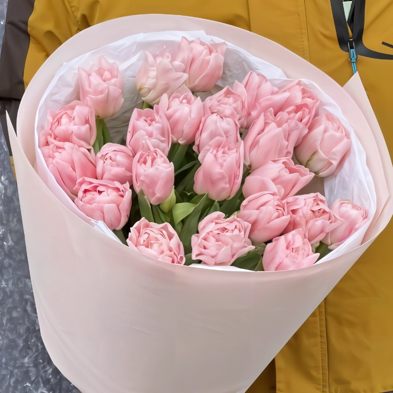 Моно букет тюльпанов 19 шт