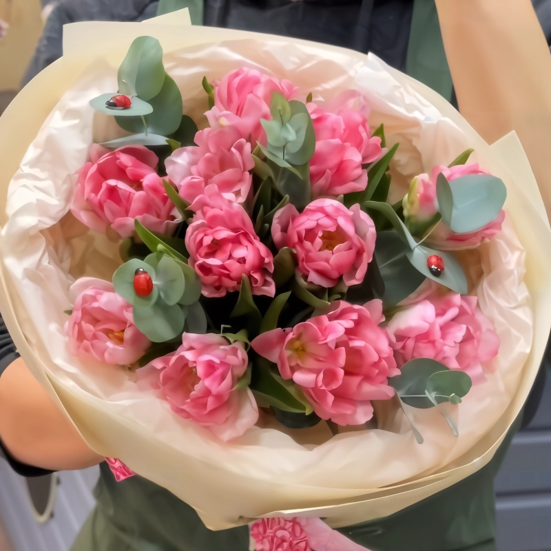 Монобукет тюльпанов Яркие моменты!